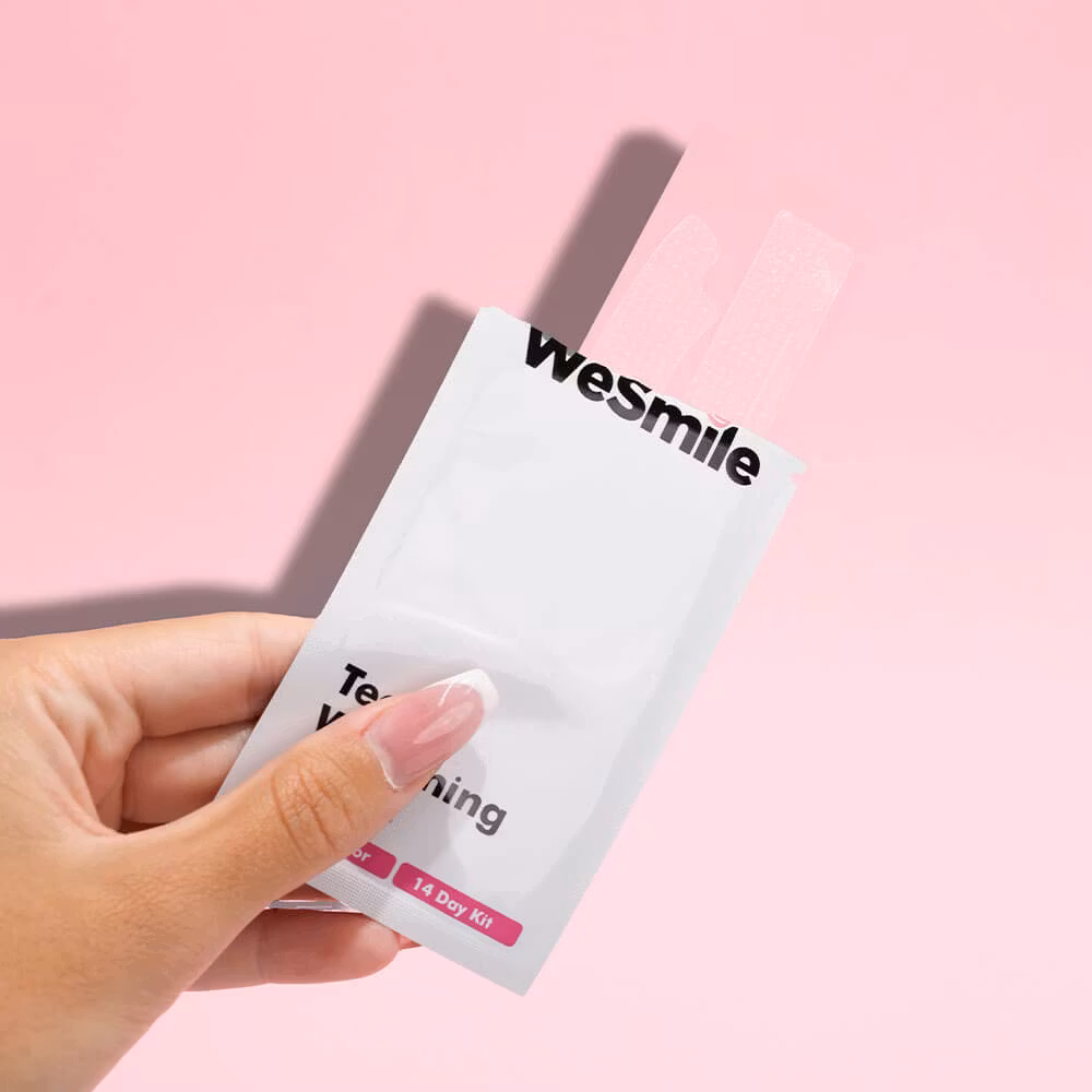 An opened strips sachet