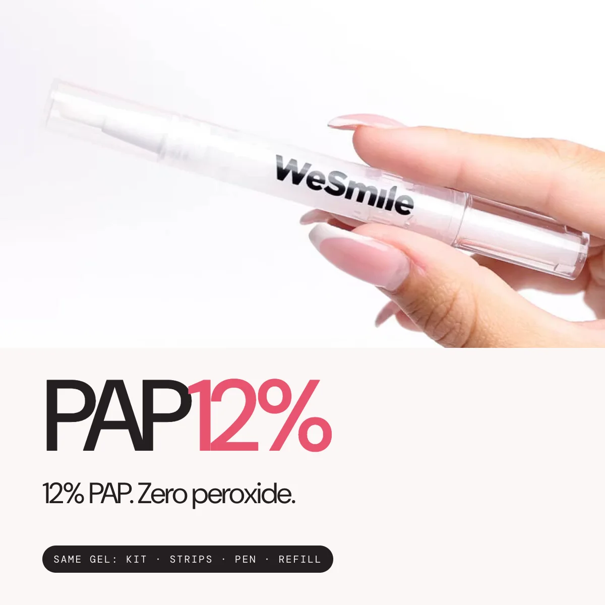 12% PAP. Zero peroxide. The same stated dose as your first course