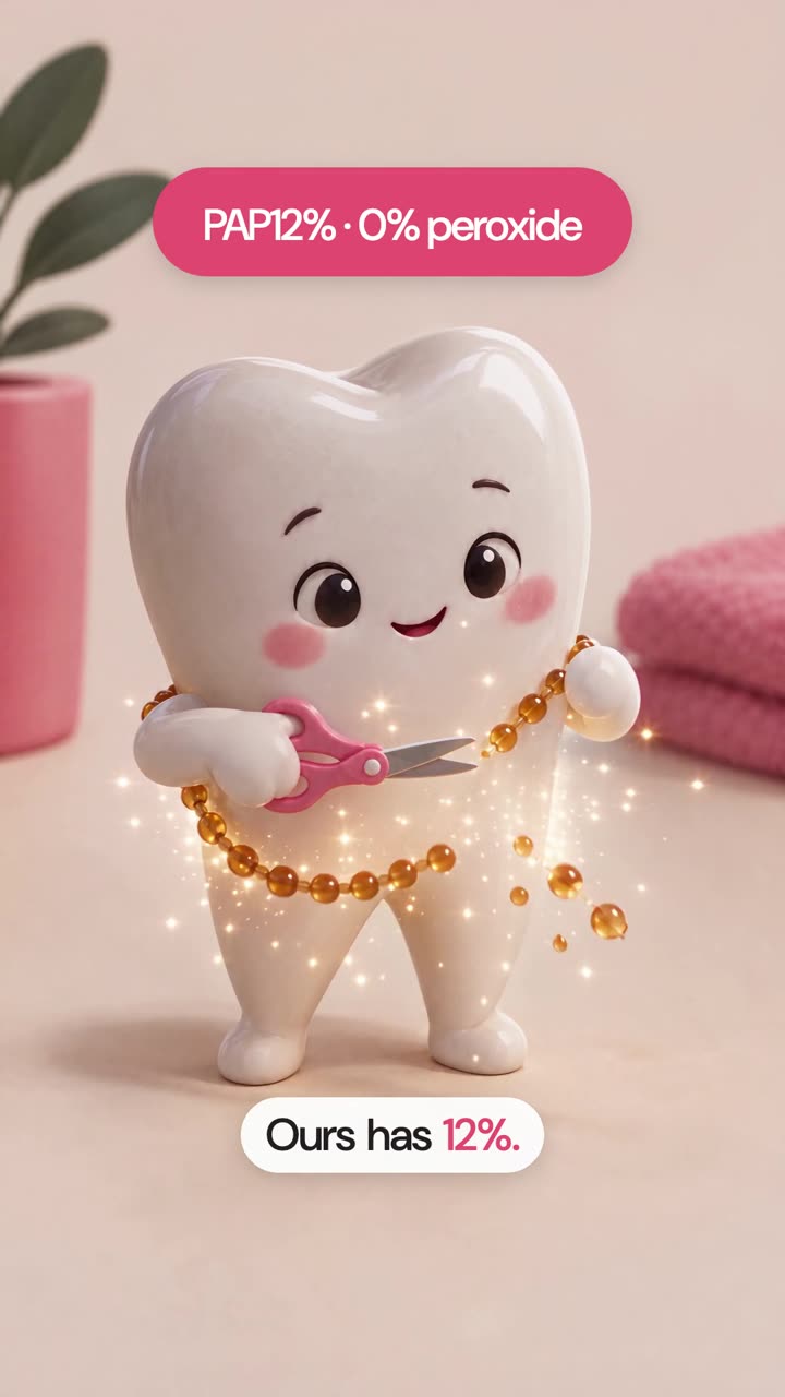 Wiii, the WeSmile tooth, explaining the 12% difference